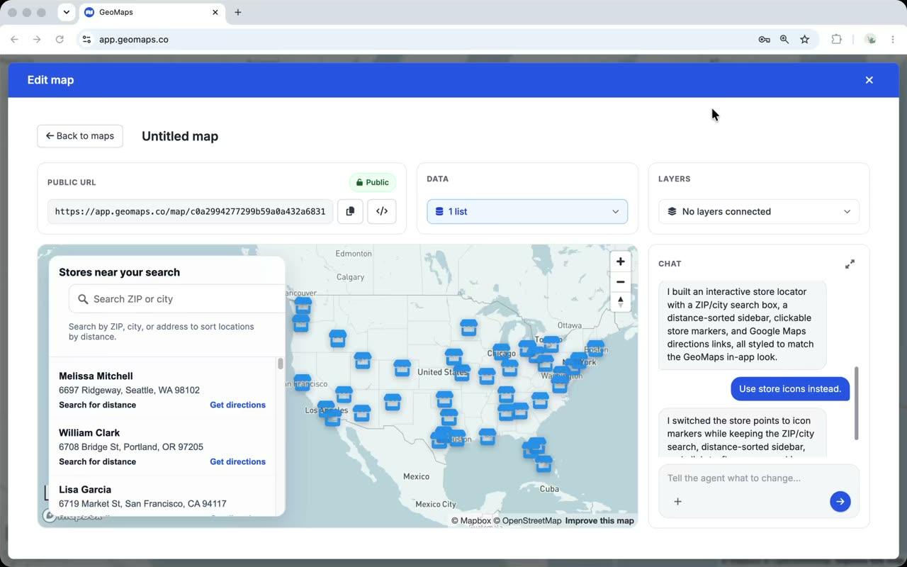 Protect a shared map with a password