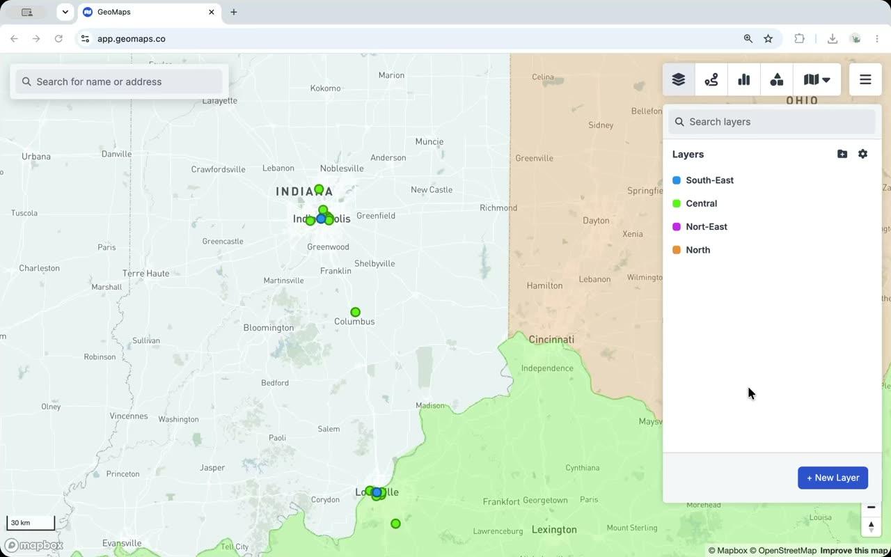 Draw distance rings around any location