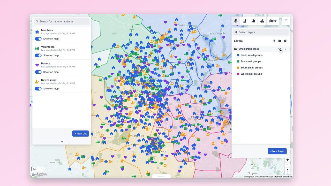 Small groups by neighbourhood