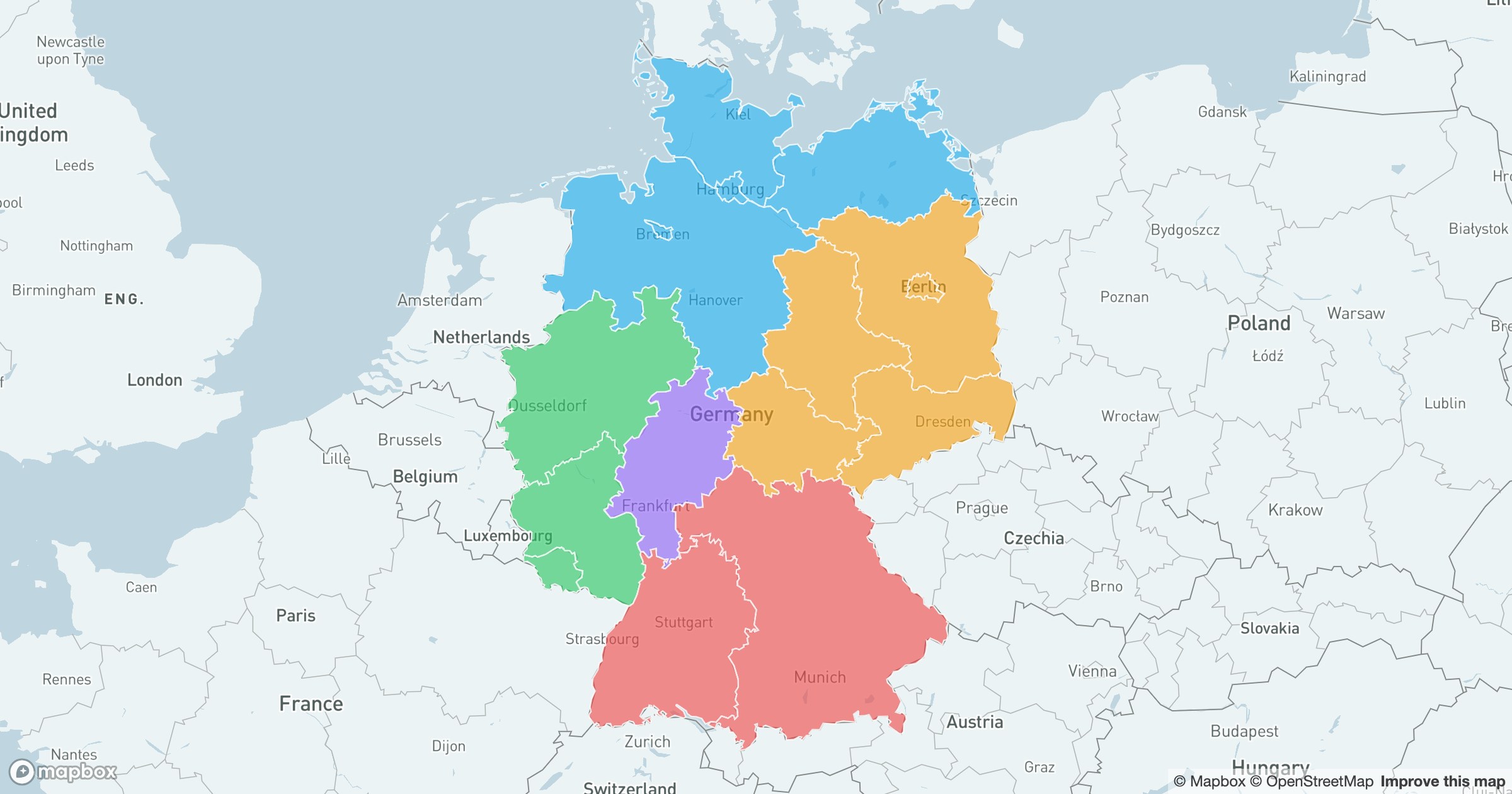 The same territory styling drawn over another country