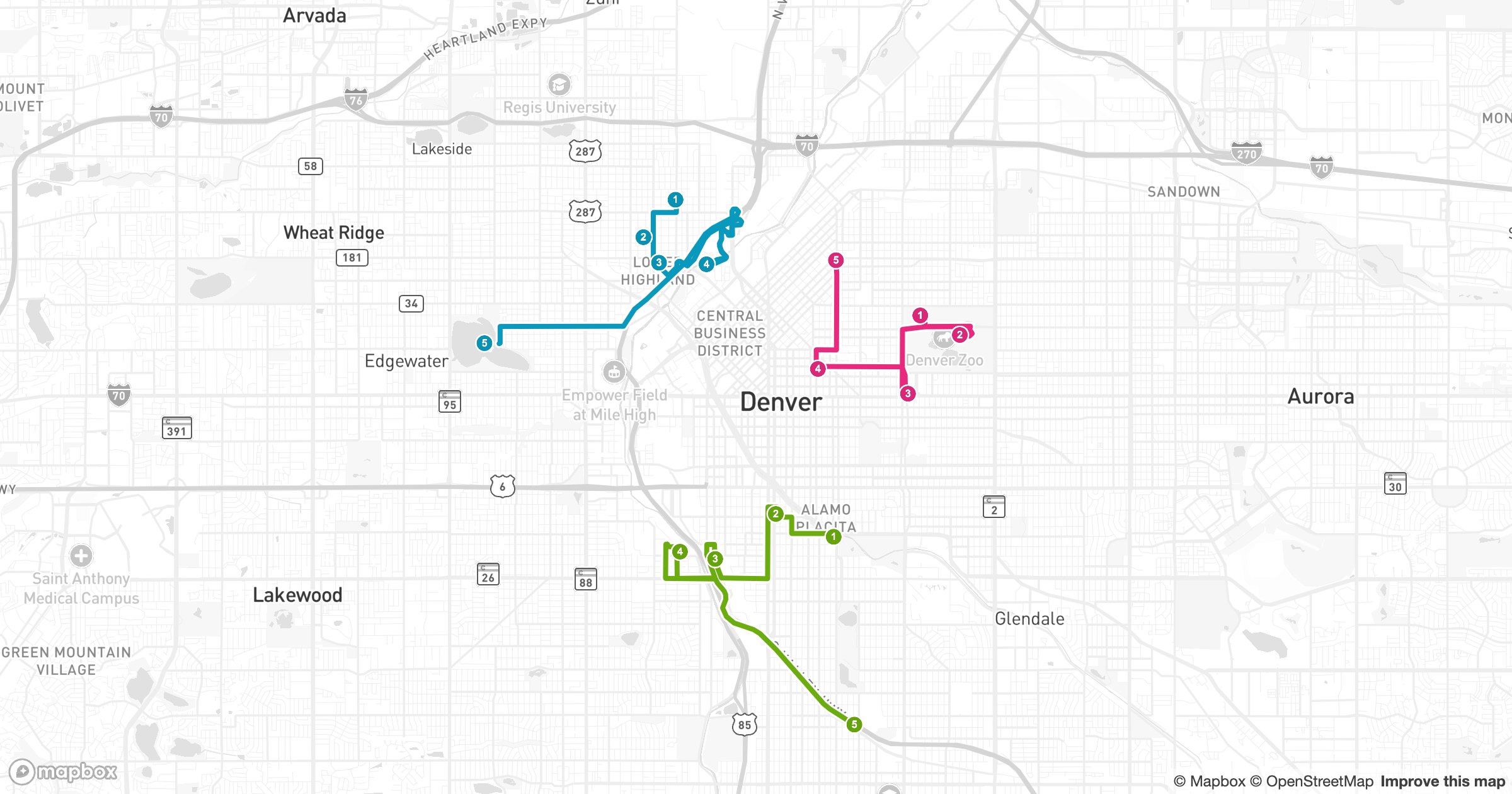Color-Coded Routes for a Whole Sales Team | GeoMaps Blog