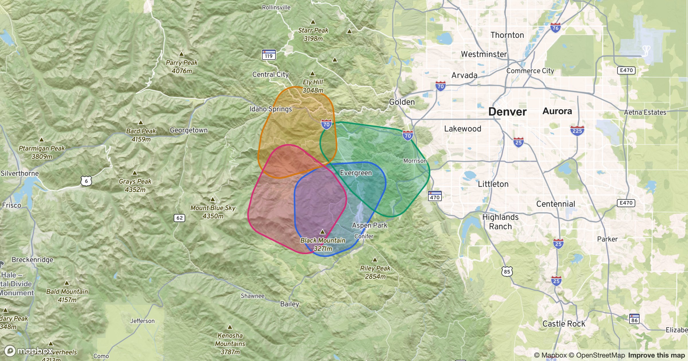 Drawing Sales Territories on a Terrain Map