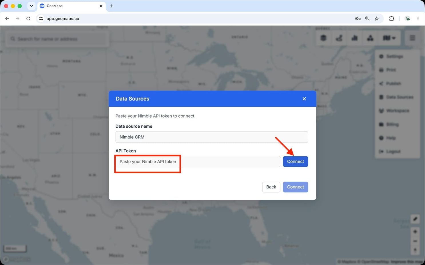Connect Nimble CRM