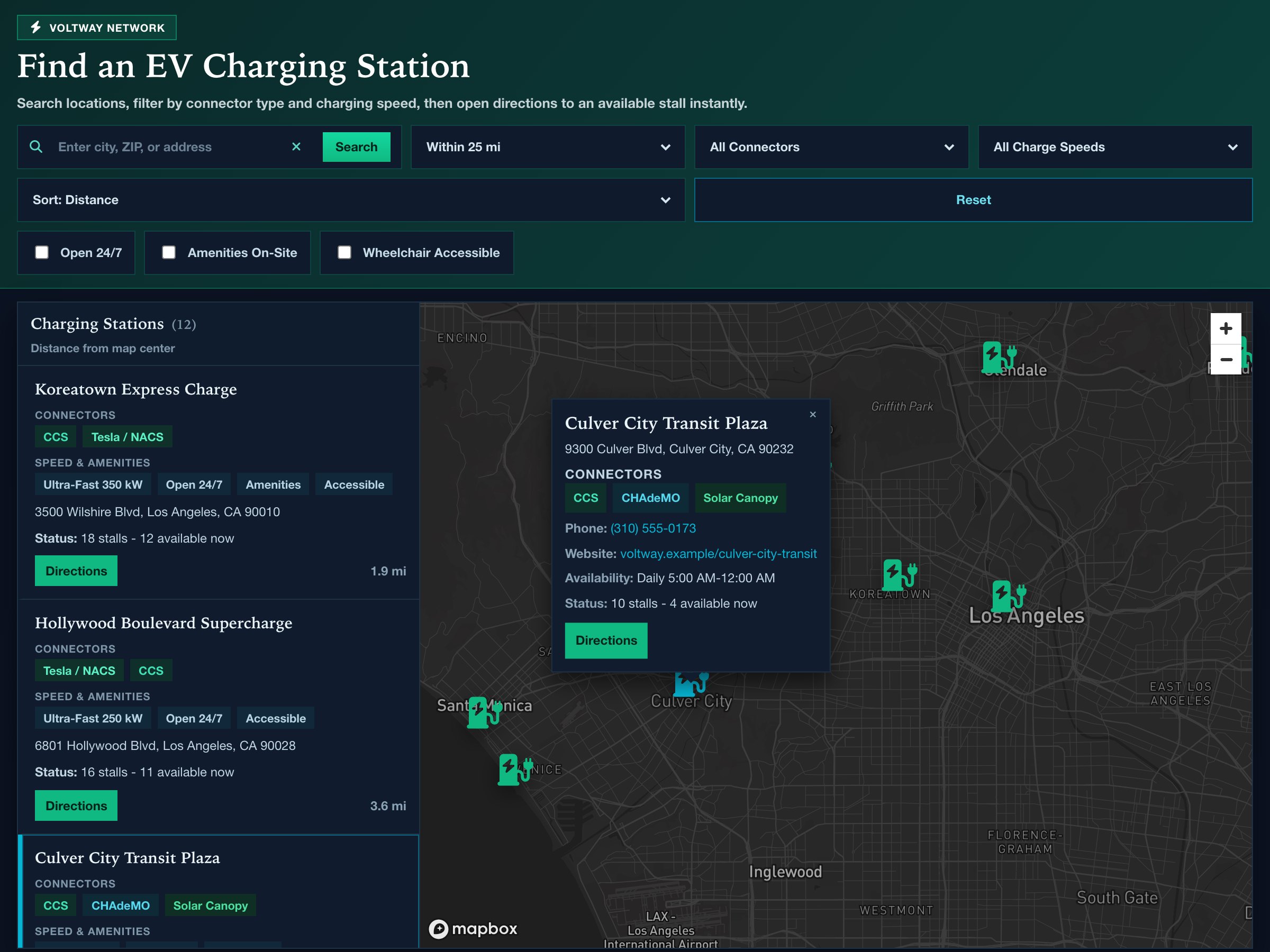 EV Charging Network — a map built with GeoMaps